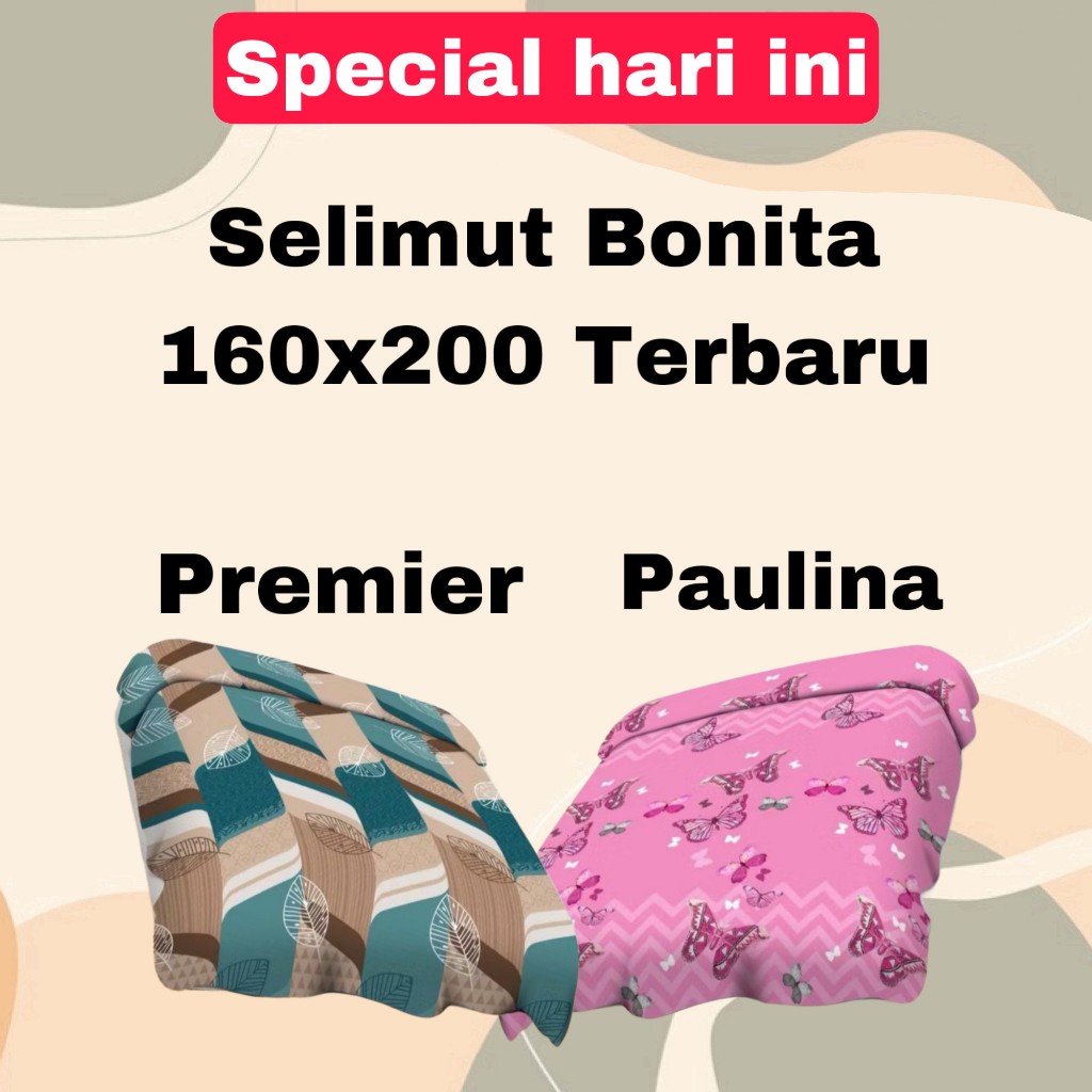 Selimut Bonita 160x200 - Premier Paulina Tebal