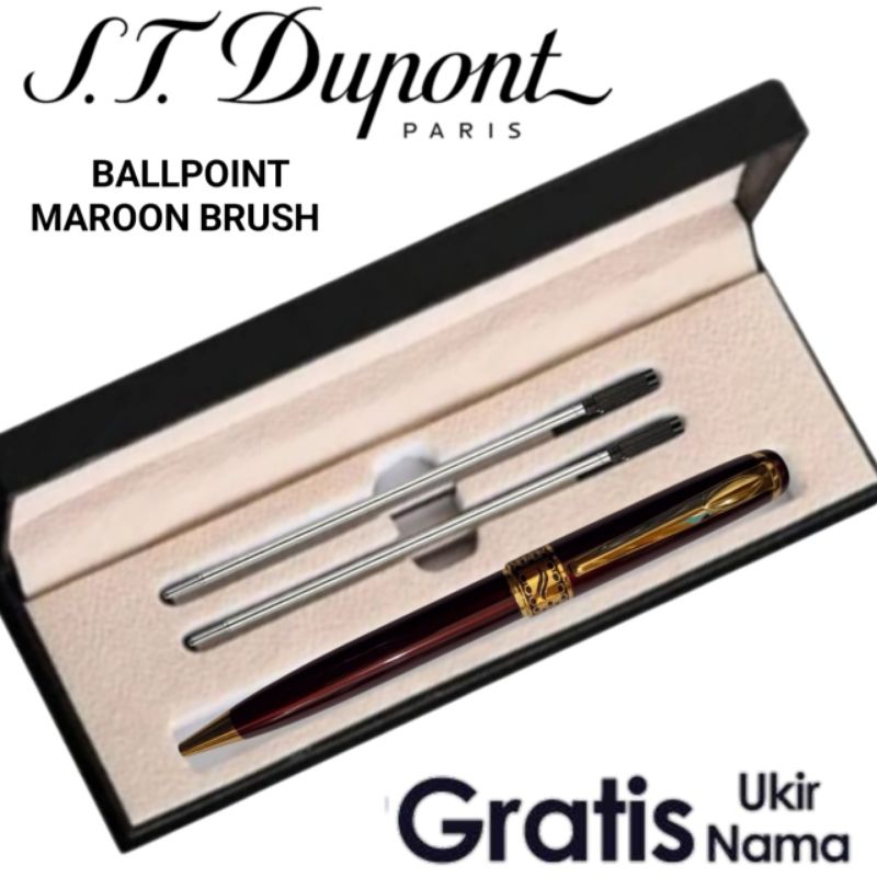 

Ballpoint Giftset Pulpen Mewah St Dupont 2 Refill Pen Gratis Grafir Nama