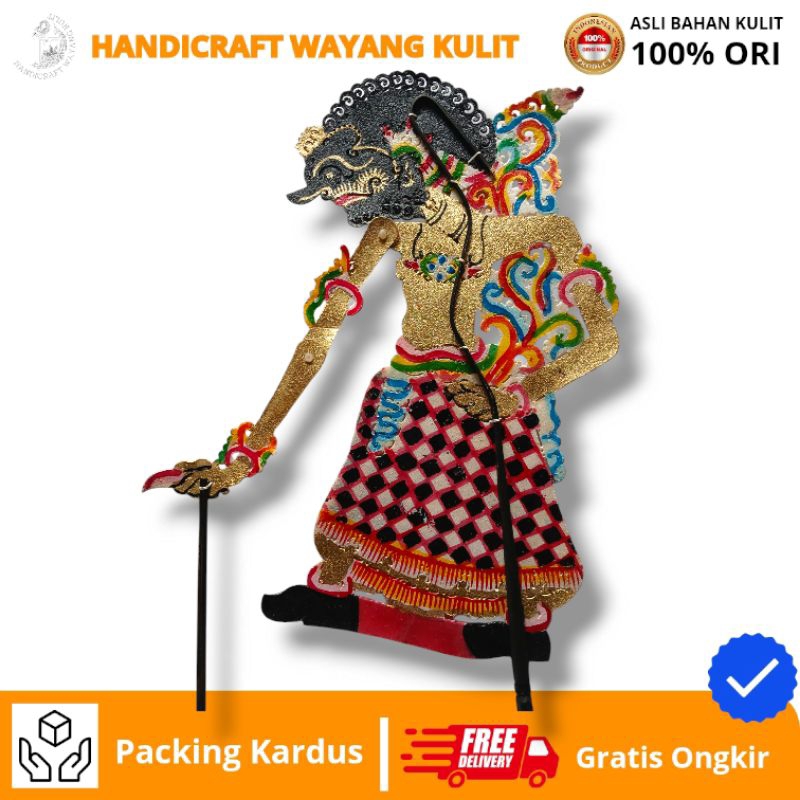 HANDICRAFT WAYANG | Wayang DEWA RUCI -+ 50 cm Bahan Kulit Sapi Asli Standar Dalang