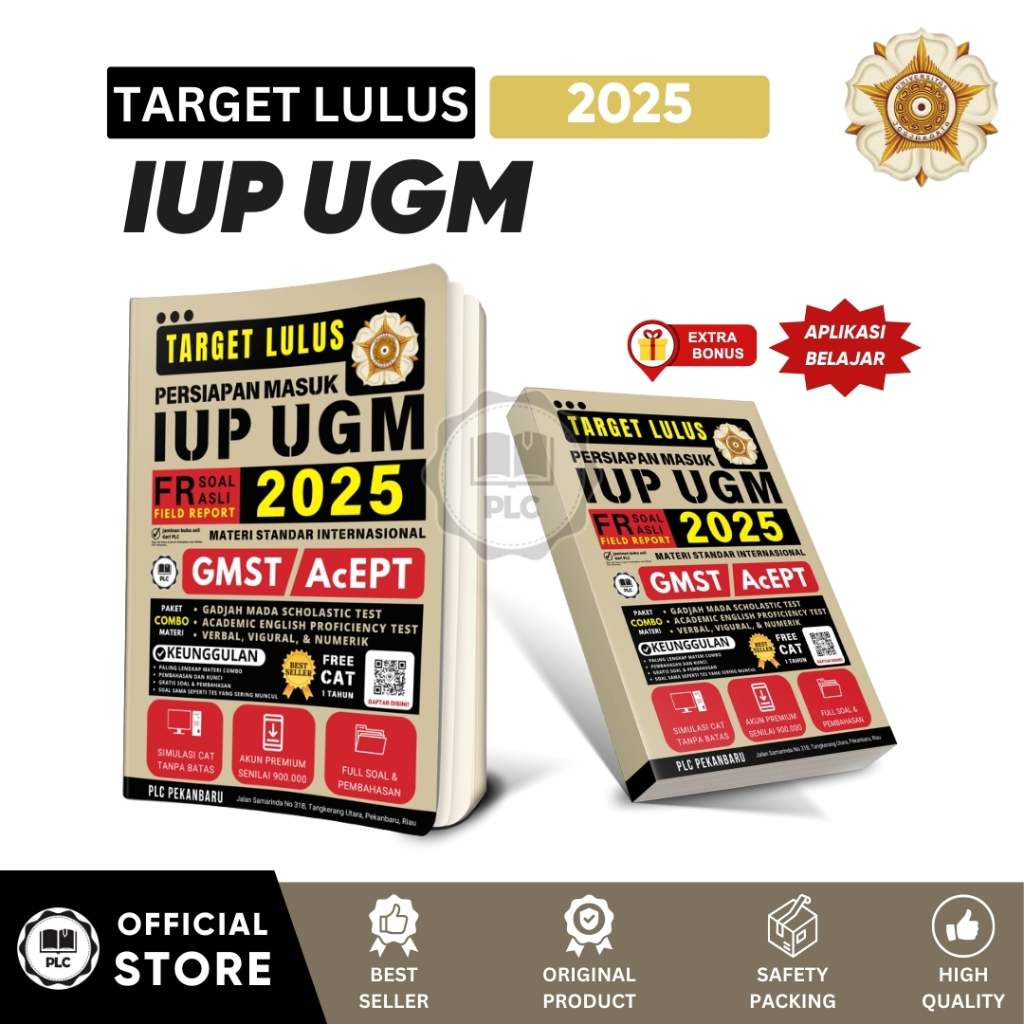 Buku Tes Iup Ugm 2025 Buku Iup Ugm Kelas Internasional Materi Gmst dan Acept 2025