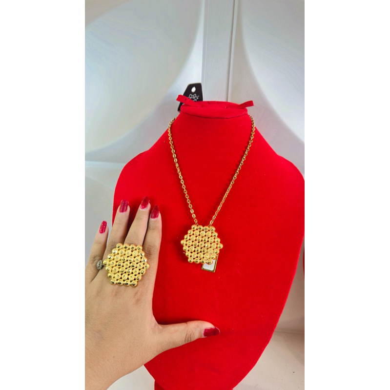 set perhiasan lapis emas