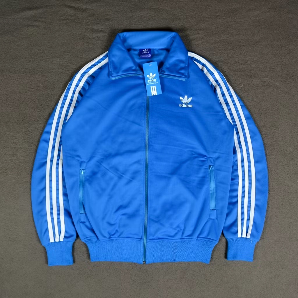Tracktop Adidas Firebird Atasan Jaket Pria Wanita Casual Biru Hitam Putih Merah Outdoor Hoodie Sweat