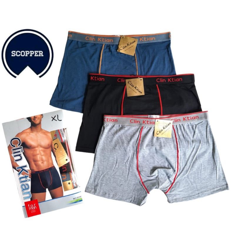 Celana dalam boxer pria / CD Boxer Ck katun / pakain dalam pria boxer clin kitian