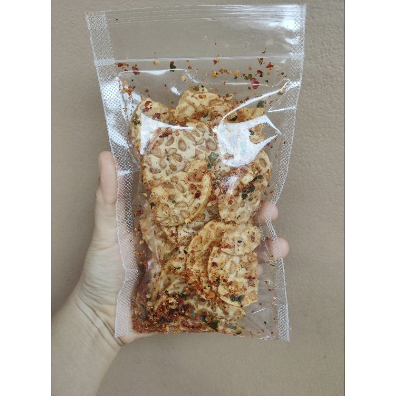 

Kripik Tempe Murah Enak Rasa Daun Jeruk Pedas Jumbo