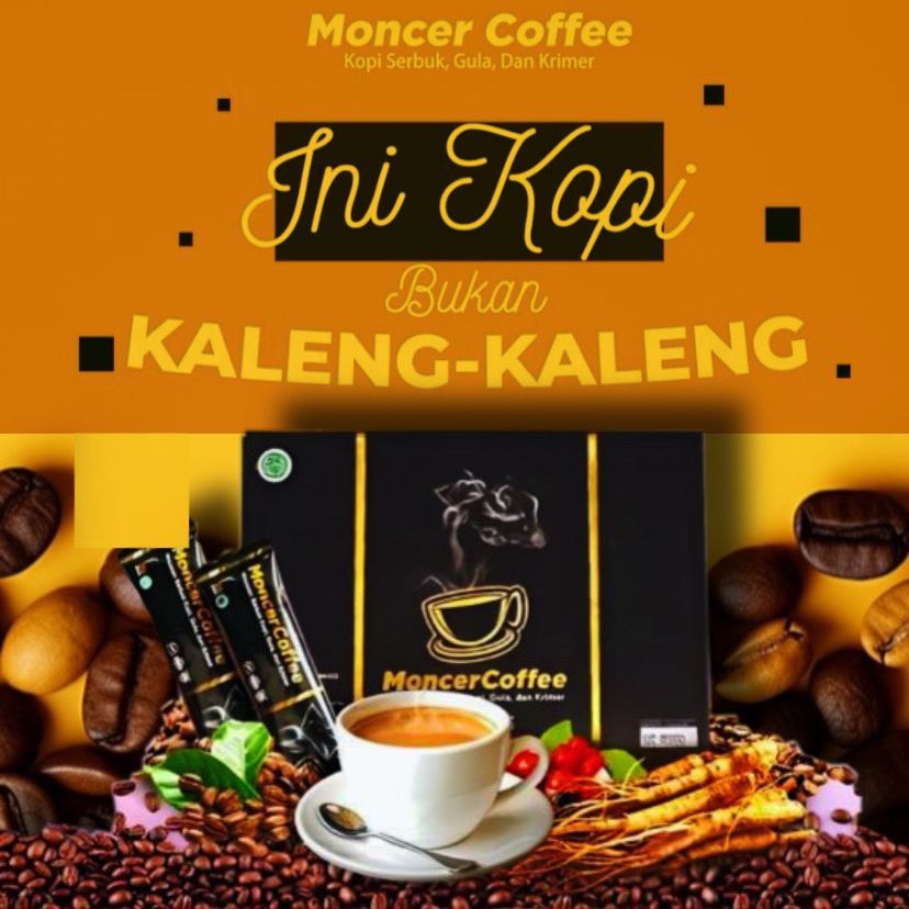 

New Formula Coffee MONCEER Herbal Alami Berkhasiat Original BPOM 100%