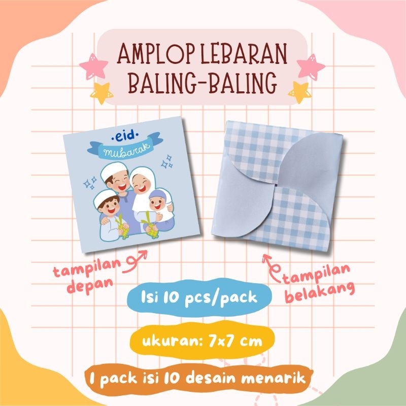 

(10 pcs) Amplop Lebaran Baling-Baling Lucu