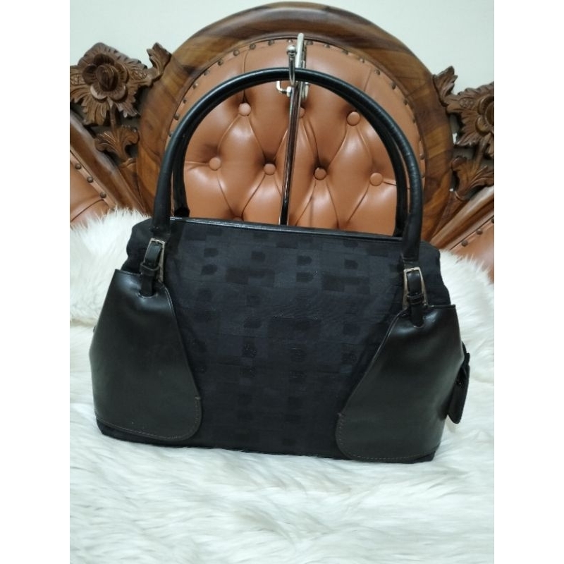 Bally  Canvas mix Leather Tote Bag