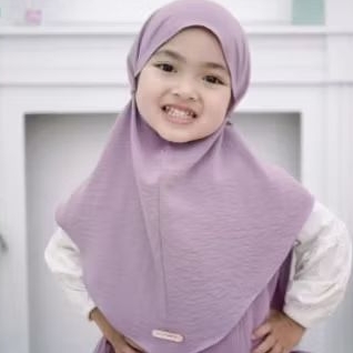 JILBAB CRINKLE NON PET TALI JILBAB ANAK MURAH