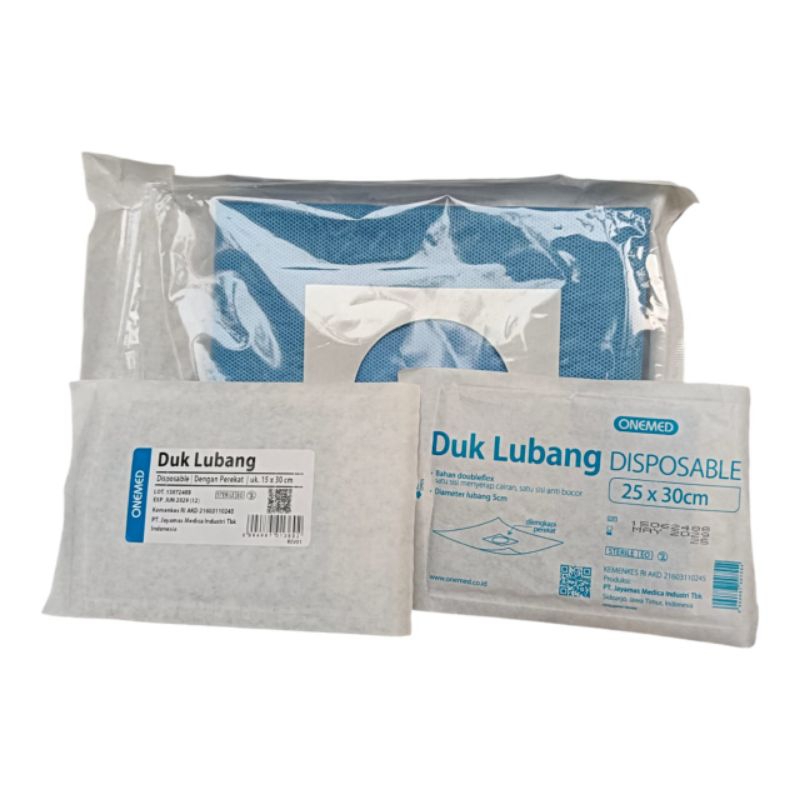 Duk Lubang Steril Onemed Duk Operasi Steril Bolong / Duk Sunat / Duk Hecting