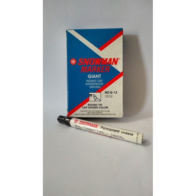 

spidol permanen snowman