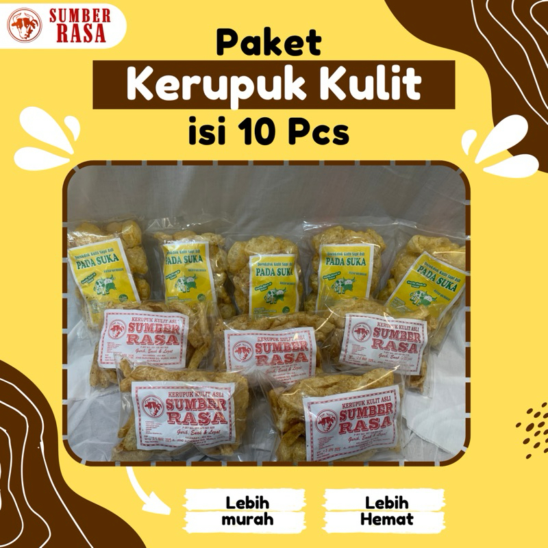 

Paket Kerupuk Kulit Isi 10 Pcs Dorokdok & Kerupuk Kulit Manis Gurih Khas Garut