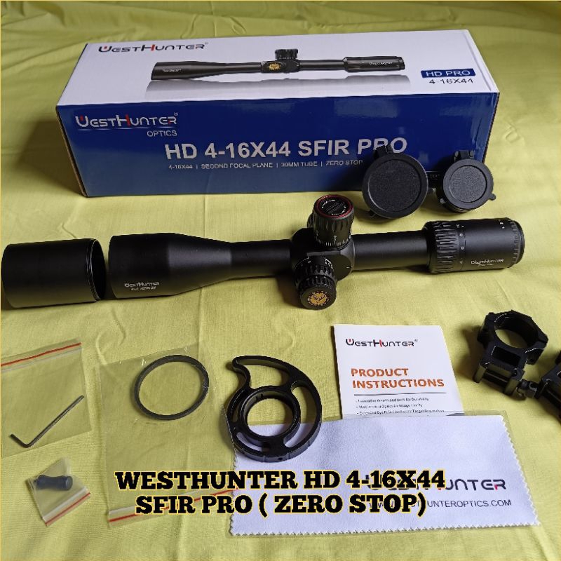 Telescope westhunter hd 4-16x44sfir pro zero stop