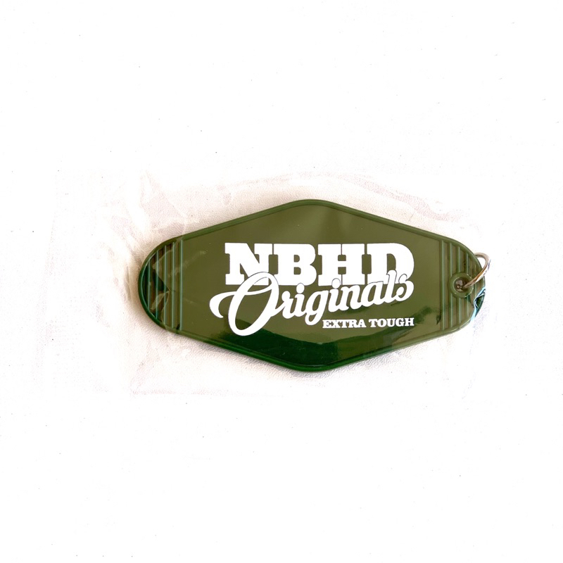 Neighborhood Motel Type Key Tag Green/Keychain/Bag Charm