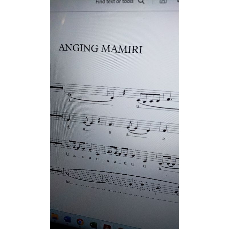 

Partitur Balok Kak Bintang