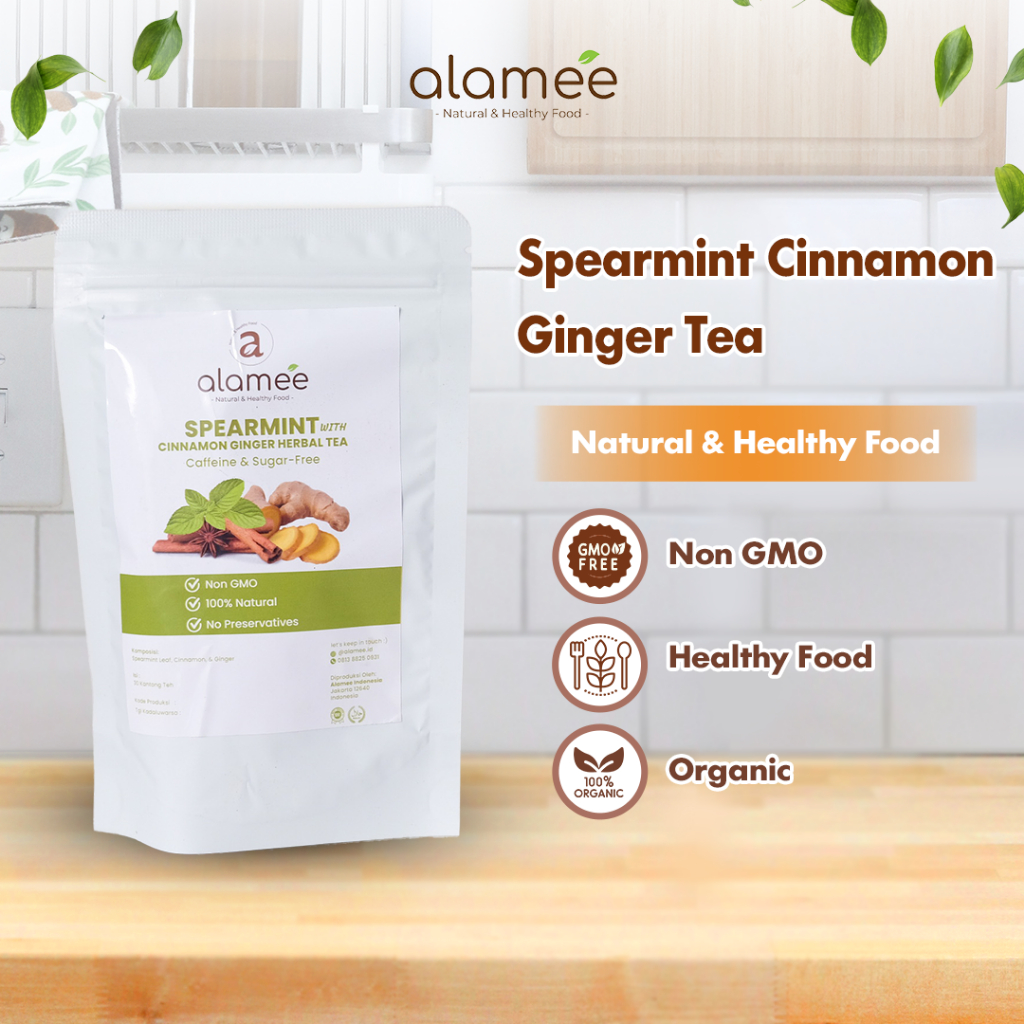 

Spearmint Cinnamon Ginger Herbal Tea Teh Daun Mint Kayu Manis Jahe Minuman Alami