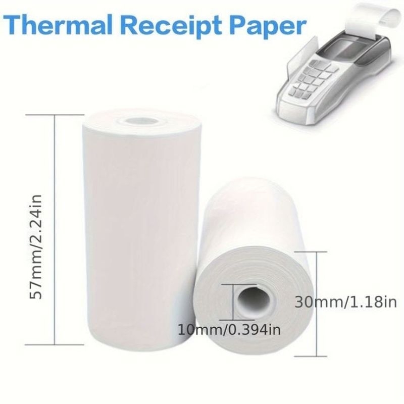 

kertas kasir termal 58x30mm full kertas paket 10 roll