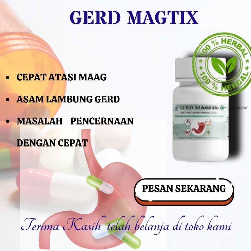 Gerd magfix untuk asam lambung dan maag kronis meredakan serta meringankan rasa sakit