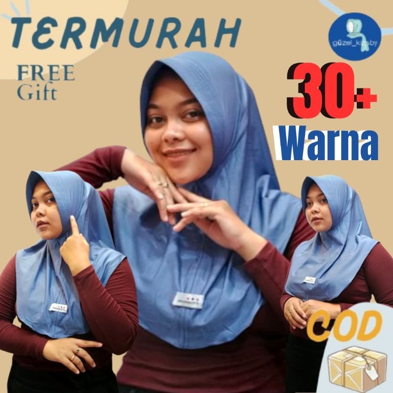Jilbab Sporty/Hijab Olahraga/Hijab Volly/Bergo Sport/Krudung Bergo Sport/Bergo Hamidah Jersey Menutu