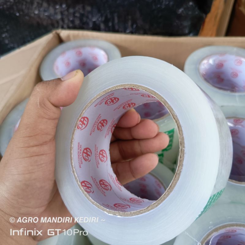 

Lakban bening 200 yard 45mm opp tape perekat