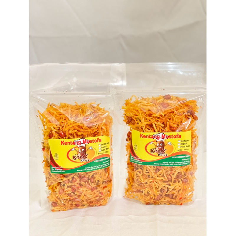 

KETANG KRISPY BALADO KRIUZ KRIUZZ (KENTANG MUSTOFA) 250 gram