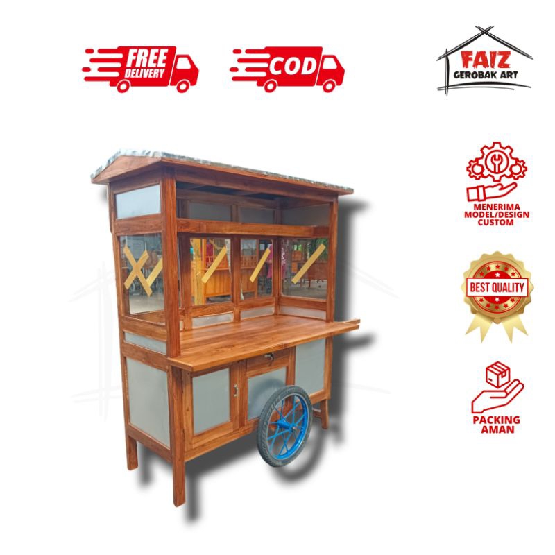 GEROBAK NASI BEBEK RODA 2 RUJI