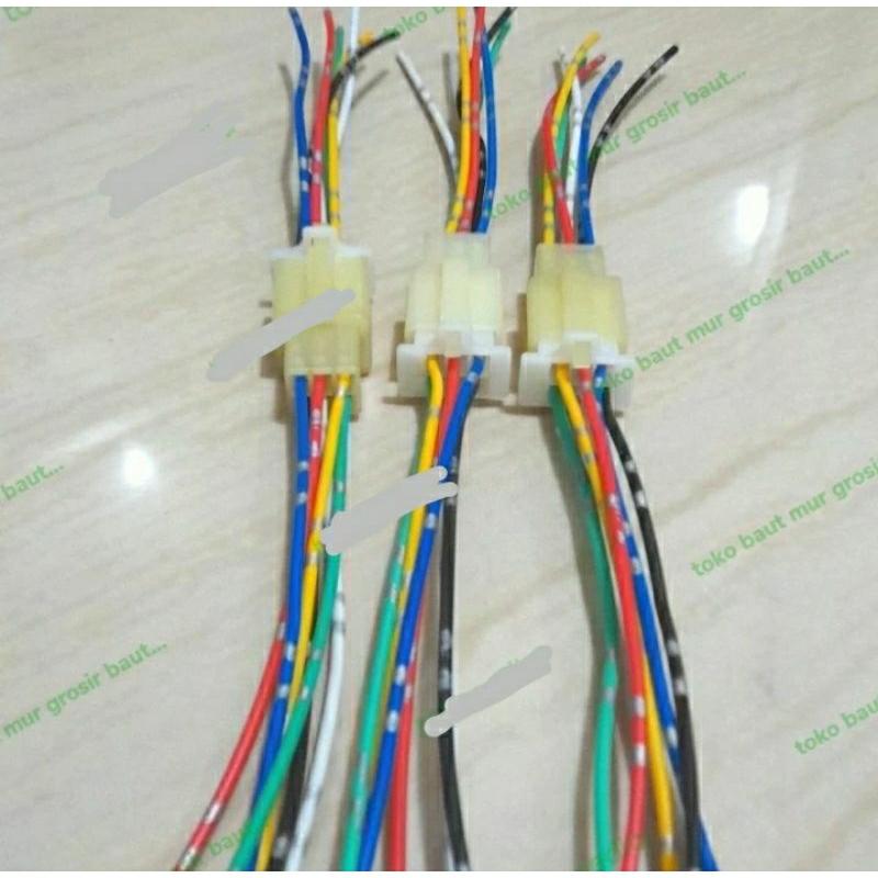Socket sambungan / Soket 6 pin Kabel bintik