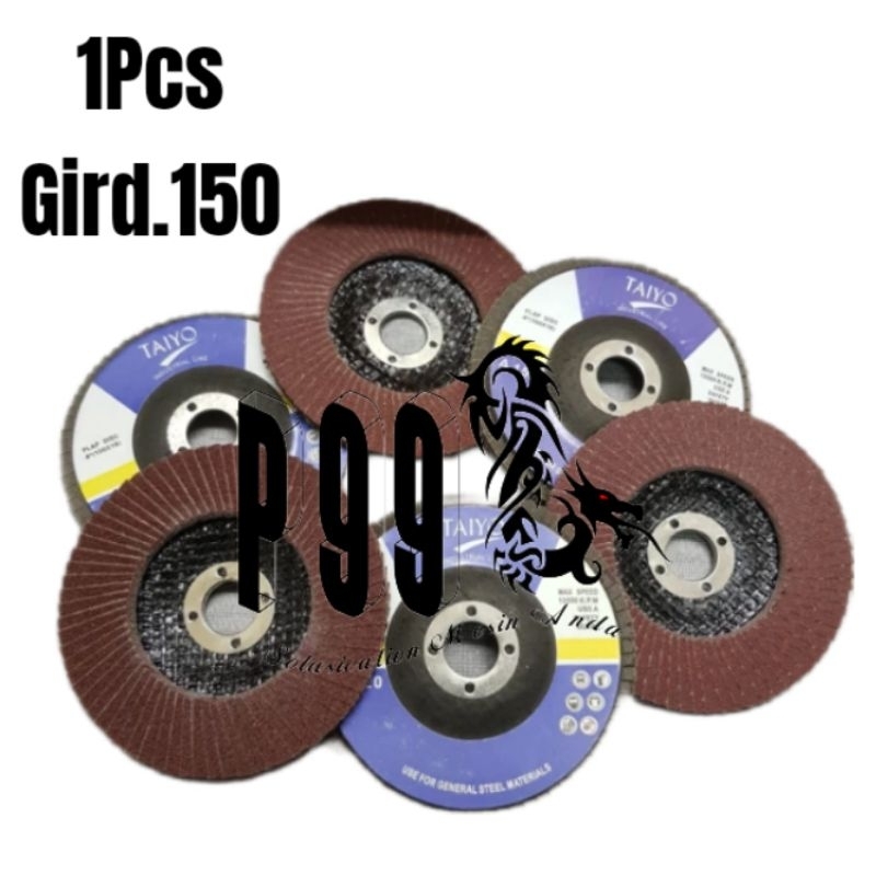Flap Disc 4 Inch Taiyo A150 Mata Amplas Susun 4"