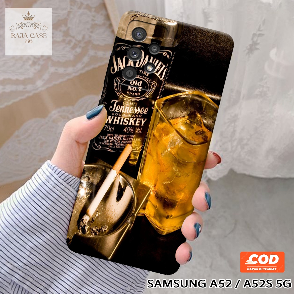 Softcase Samsung Galaxy A52 5G / A52s 5G - Rajacase - Case Samsung A52 5G - Motif Case Minuman - Cas
