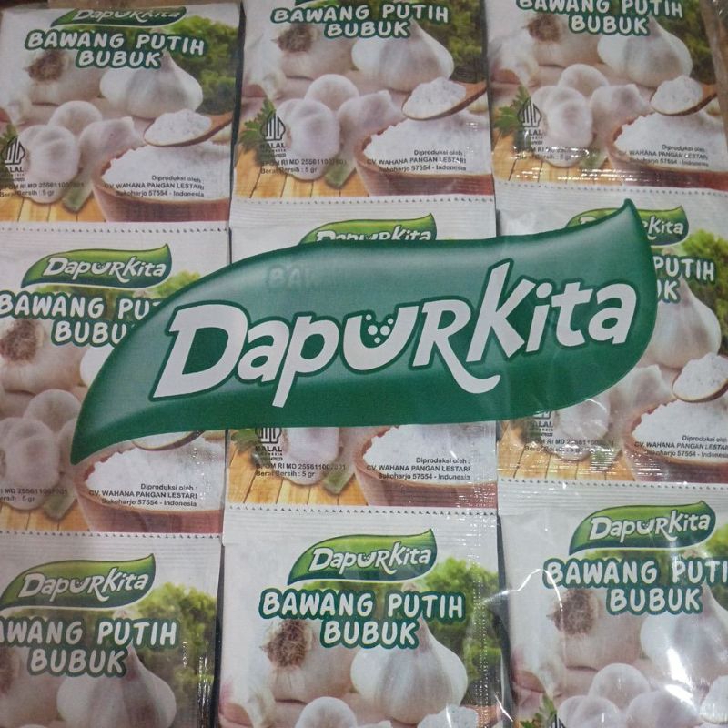

DapurKita Bawang Putih Bubuk(1 Renteng12 Sachet) Kemasan Praktis