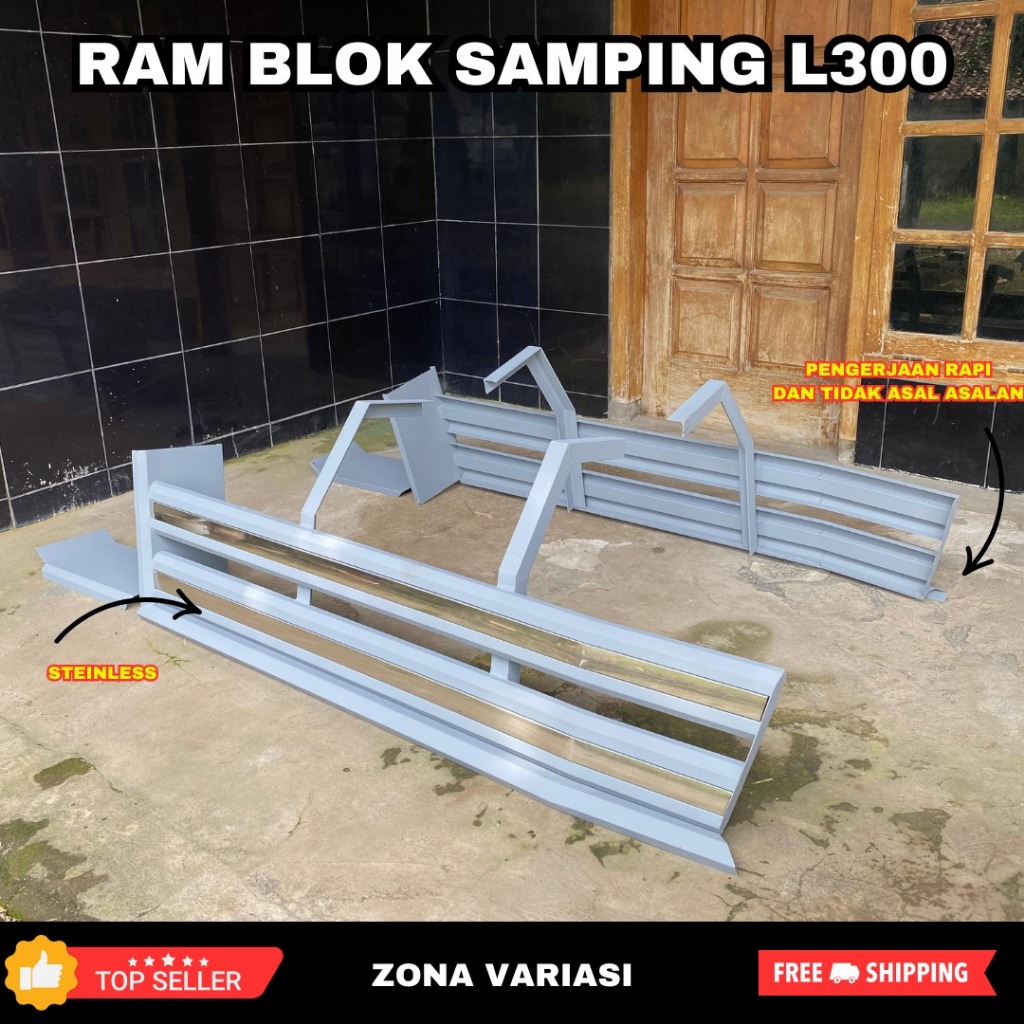 RAM BLOK SAMPING L300 MODEL HEREX PENGAMAN SAMPING L300 BAHAN PLAT BESI POXY