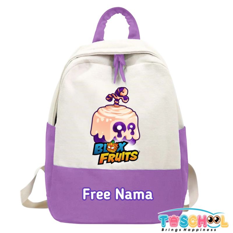 TAS RANSEL ANAK BLOX FRUITS DOUGH FREE NAMA