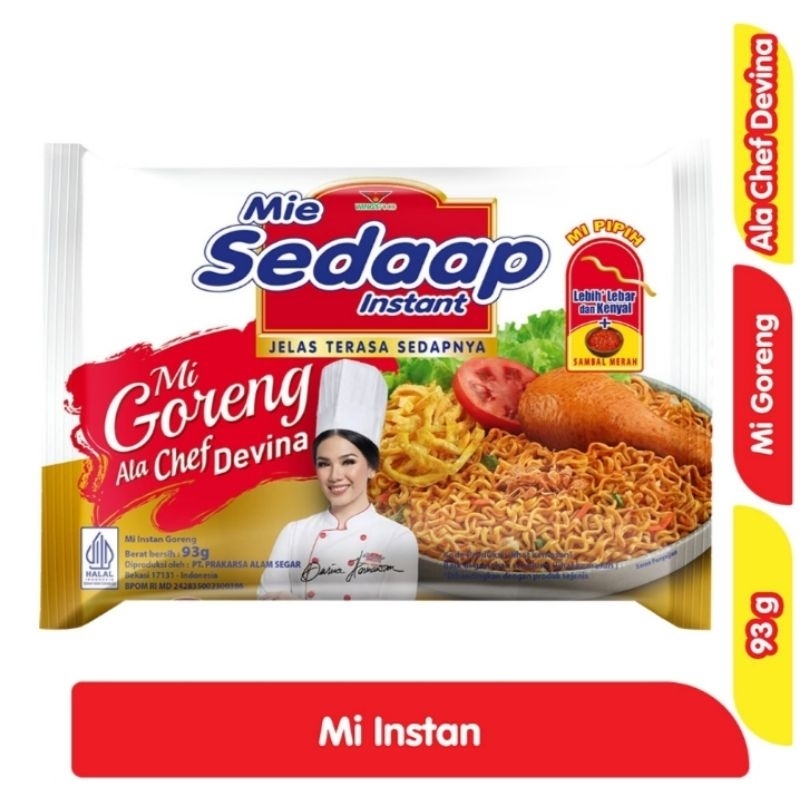 

Sedaap Mi Instan Goreng Ala Chef Devina 93 g