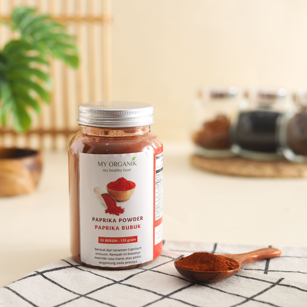 

My Organik Red Paprika Powder Paprika Merah Bubuk Murni Tanpa Campuran 135 g