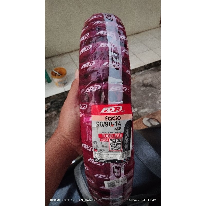 ban motor matic fdr facio ukuran 90.90 ring 14 tubless