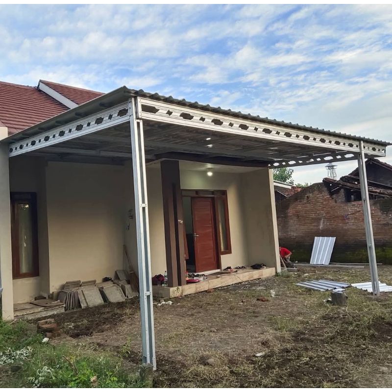 kanopi galvalum pasir