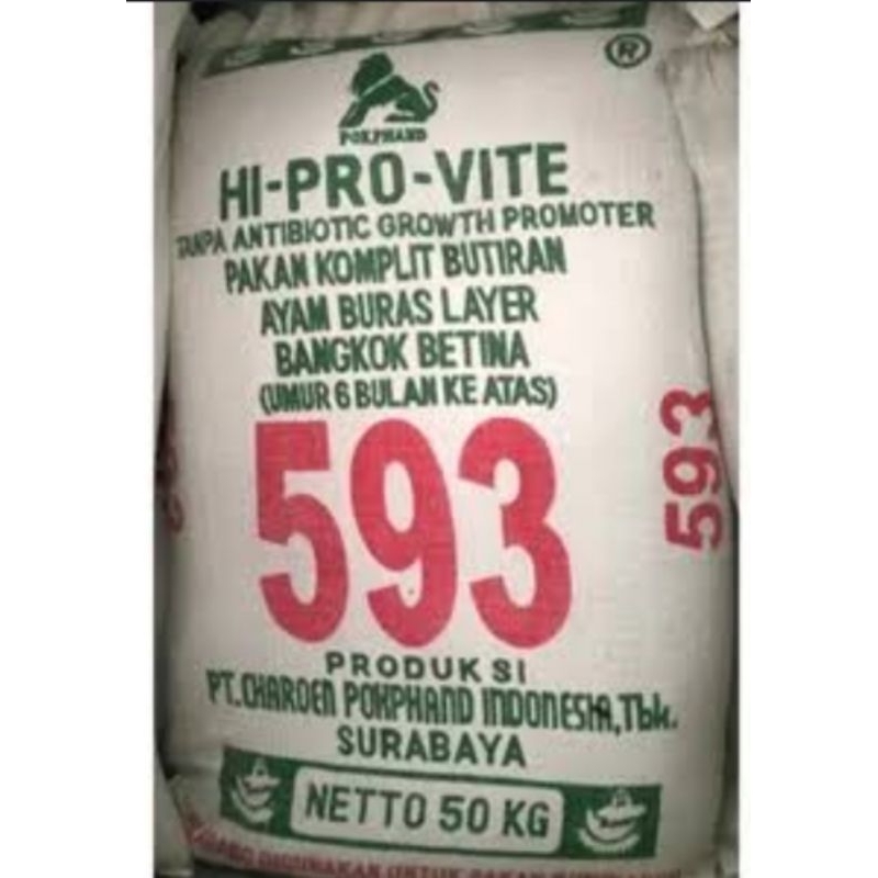 Pakan Ayam Betina Layer 593 hi pro vite pur ayam bangkok