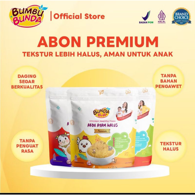 

Bumbu Bunda By Elia Abon sehat / Abon Sapi / Abon ayam / Abon Tuna / Abon lele 45 gr