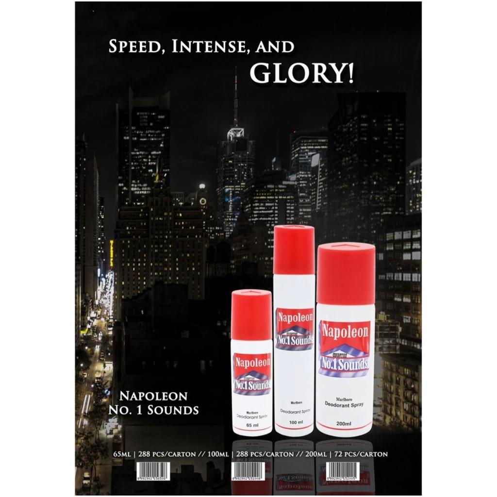 Ay00 Marlboro Napoleon Parfum Deodorant Spray Pria 100ml Hitam Dan Putih