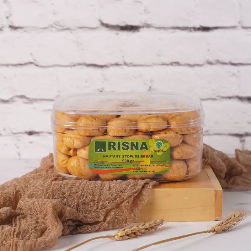 

Hampers Lebaran/ Kue Kering Risna Cookies Nastart Stoples Besar 900gram