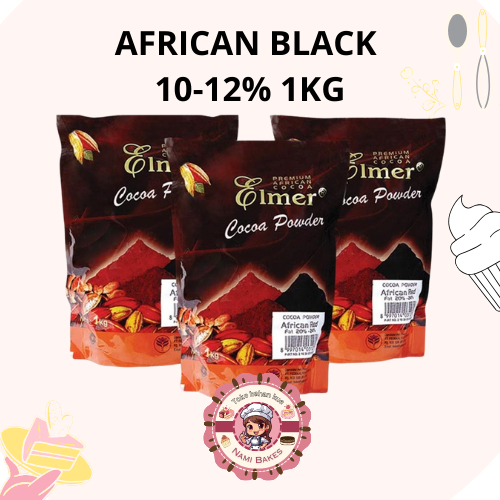 

Elmer African Black 10 - 12 % Cocoa Powder / Bubuk Coklat