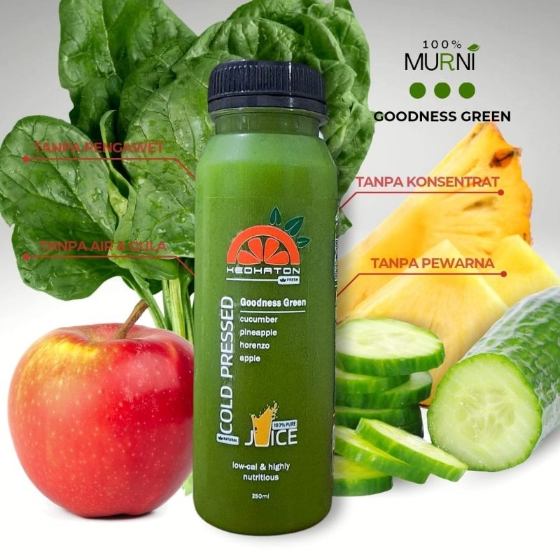 

Goodness Green - Cold Pressed Jus - Murni - 250ml