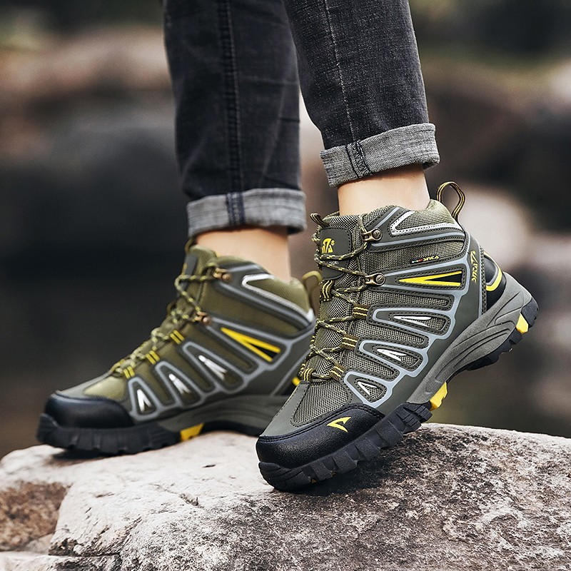 Sepatu Gunung SNTA 500 GREEN YELLOW Original / Sepatu Hiking SNTA / Sepatu Outdoor SNTA