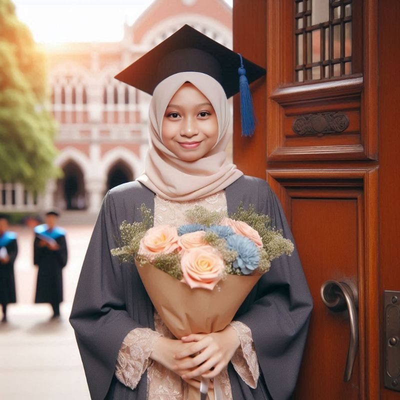 Jasa edit foto wisuda, ganti background ala studio atau tema yg lainnya