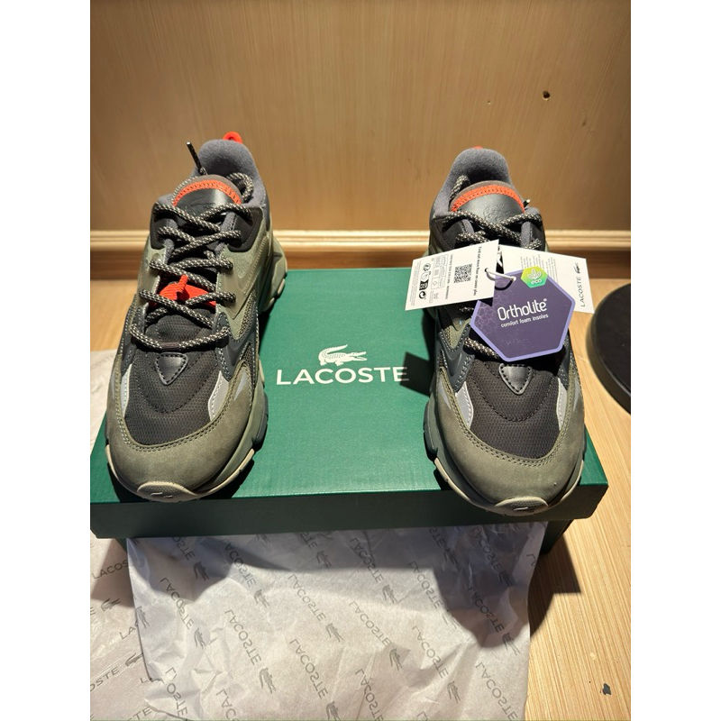 Sepatu Lacoste L003 Neo Tech Trainers Green Original 100% Baru Mall