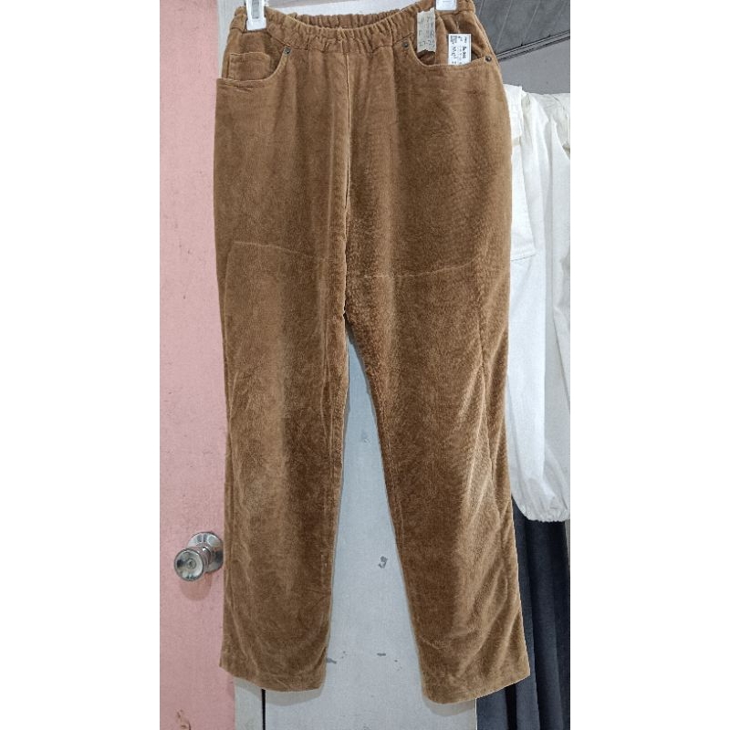 CELANA PANJANG CORDUROY COKLAT