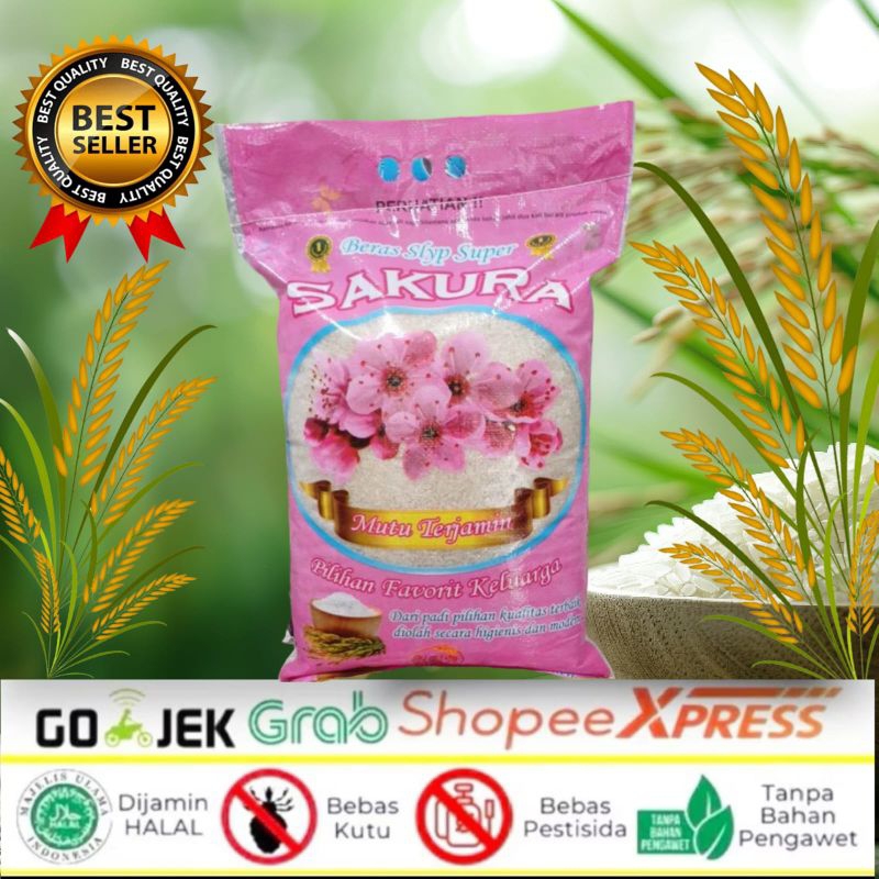 

Beras Cap Sakura 5 Kg/ 10 Kg/ 20 Kg/ Premium