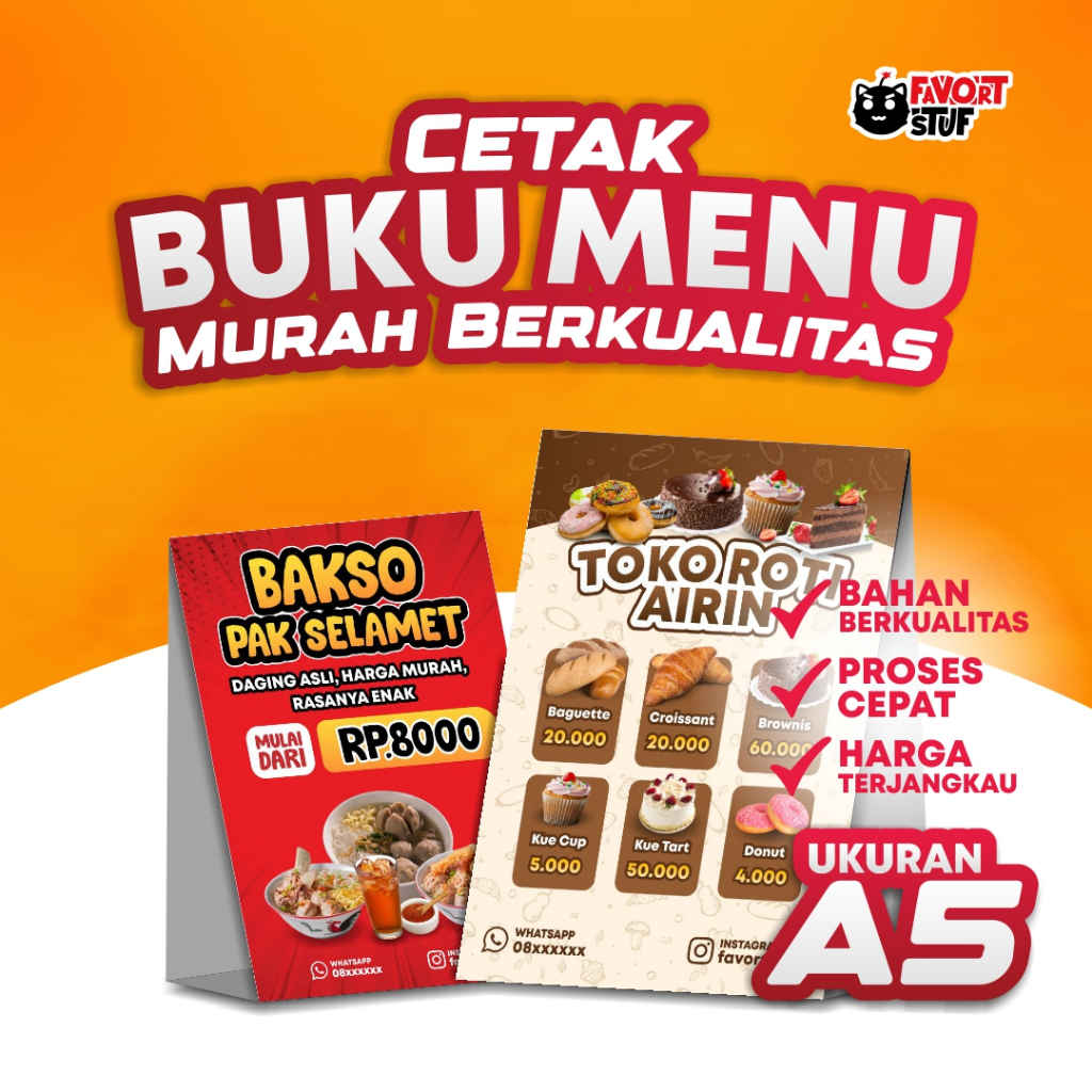 

Katalog Menu Segitiga: UKURAN A5