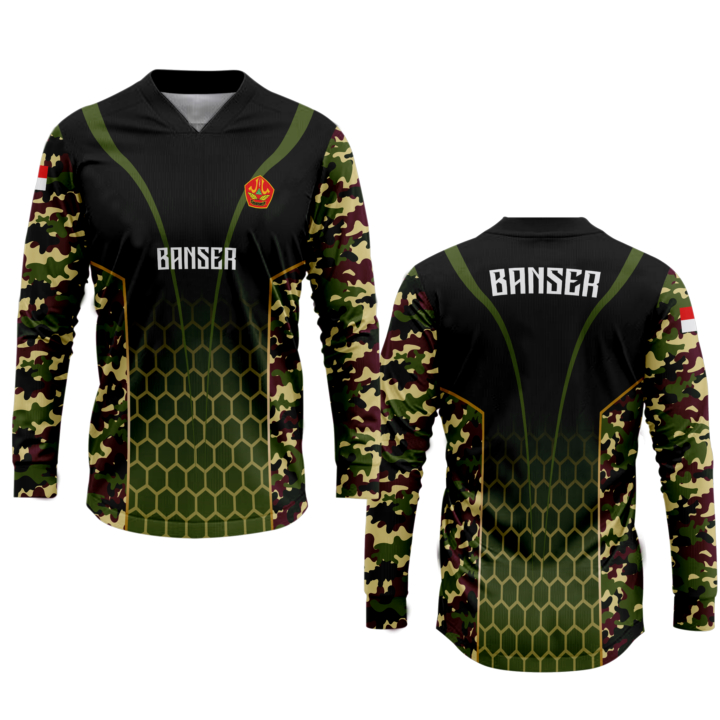 Kaos Baju Pria/anak Jersey Banser FullPrinting 3D Terbaru Kekinian Bisa custom Nama/logo (free Desai