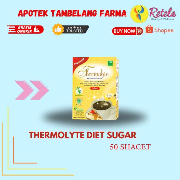 

THERMOLYTE DIET SUGAR 1 BOX ISI 50 SACHET