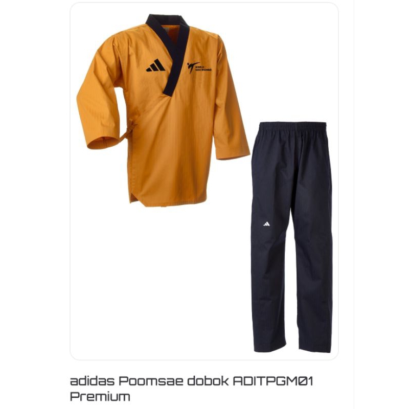 DOBOK TAEKWONDO POOMSAE ADIDAS KUNING